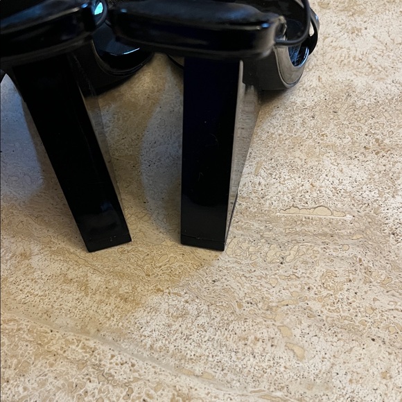 Fashion Nova Glossy Black Heels - Picture 3 of 4